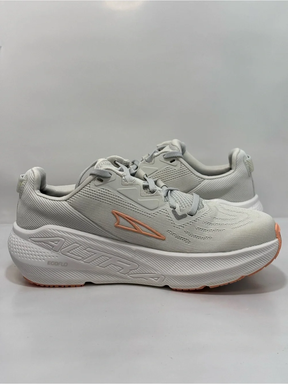 Altra FWD VIA Road Running Sneakers Women's Size 7 Light Gray/Orange ALOA85PW224